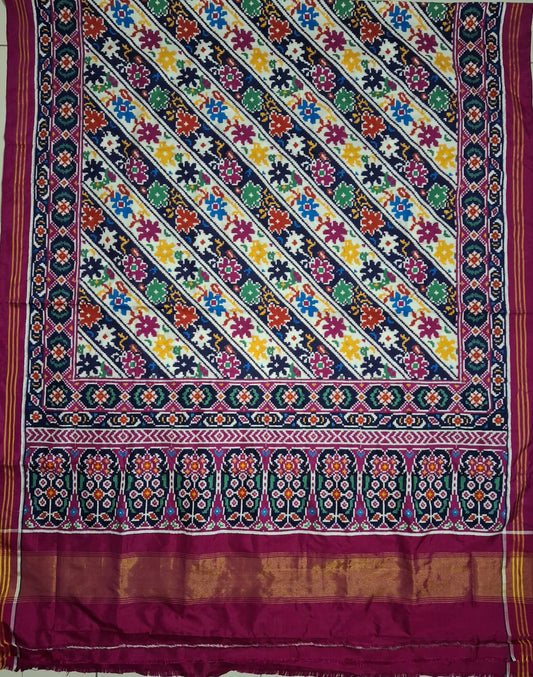 Double Ikkat silk Patola Saree