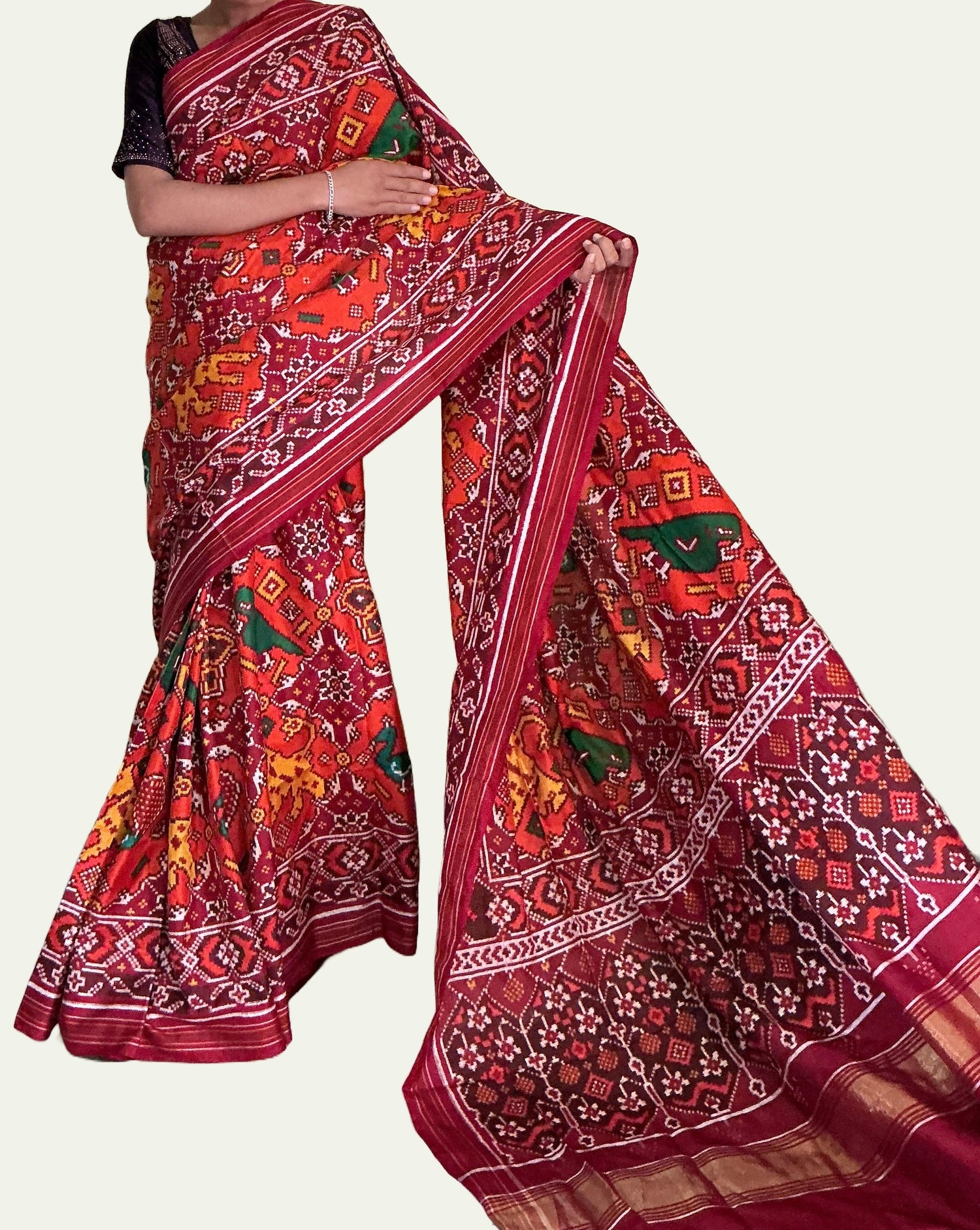 Double Ikkat Silk Patola Sarees